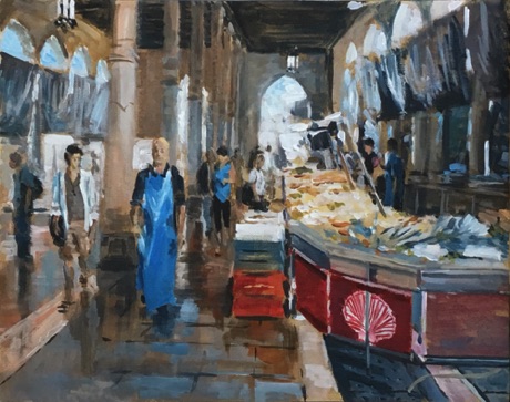 "Venice Fish Market" 46 x 36cm
£495 framed £425 unframed